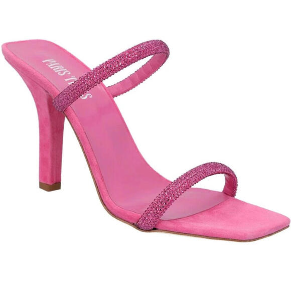 Paris Texas Pink Crystal Linda Mule, SZ US 10.5, EU 41, $655 Retail, Pre-Owned - Picture 1 of 9